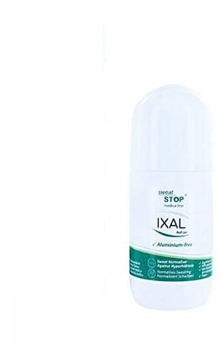 SweatStop IXAL Antitranspirant Roll-On 50ml gegen übermäßiges Schwitzen & Hyperhidrose - Patentiertes Antiperspirant anti Achselschweiß OHNE Aluminium