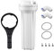 Geekpure Carcasa de filtro de ósmosis inversa de 10 pulgadas para sistema RO -1/4 entrada/salida - para Fitlers de 2.5 x 10