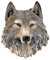 Wenwan Tierkopf Wanddekoration,Dekorative Skulptur,Wolf