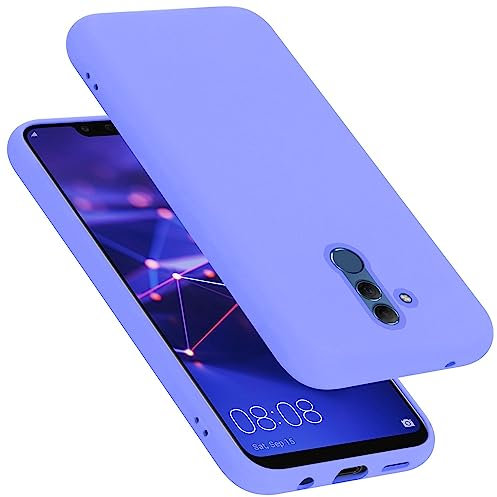 Cadorabo Custodia per Huawei MATE 20 LITE in LIQUID LILA CHIARO - Morbida Cover Protettiva Sottile di Silicone TPU con Bordo Protezione - Ultra Slim Case Antiurto Gel Back Bumper Guscio
