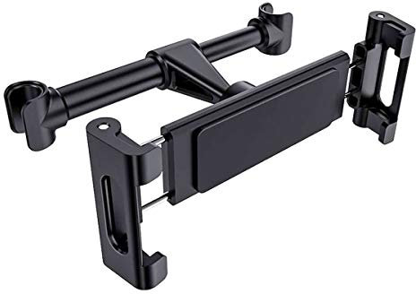 CARALL Soporte para teléfono móvil con reposacabezas para coche, soporte para smartphone y tablet de 5 ~ 9 pulgadas, rotación de 360 grados para asiento trasero