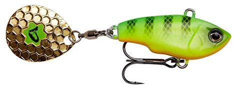 Savage Gear Fat Tail Spin sinkend - Jig Spinner, Größe/Gewicht/Farbe:6.5cm / 16g / Perch