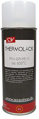 SDV Chemie Thermolack Spray transparent bis 600°C 12x 400ml Auspufflack Ofenlack Motorlack Grill Lack