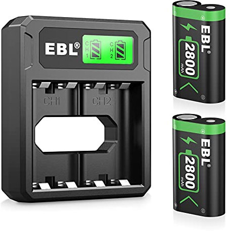 EBL LCD Chargeur de Batterie Xbox One- avec 2PCS Batteries Manette Xbox One 2800mAh, Charge Rapide pour Xbox Series X/Xbox Series S/Xbox One/Xbox One S/Xbox One X