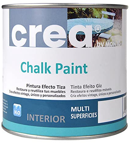 Monto Pintura a la Tiza – Chalk Paint – Pinturas para decoración, restauración de muebles, madera – Pintura efecto Tiza (500ml) (Rojo Antiguo)