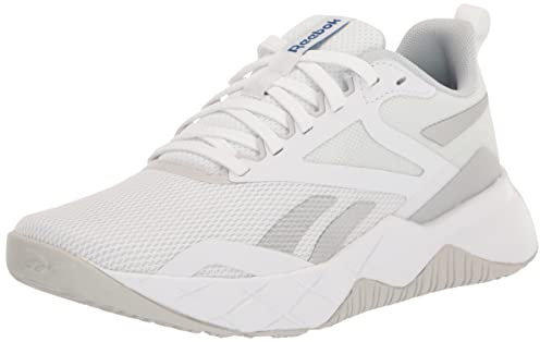 Reebok Damen Nfx Crosstrainer, Weiß/Grau/Blau (Vector Blue), 39 EU