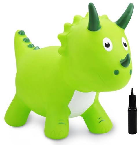 U&C Planet Animal Hopper for Toddler, Dinosaur Hopper for Kids, Bouncy Horse Hopping Toy, Ride on Dino Hop, Christmas Birthday Gift for 2 3 4 5Years Old Hop Along Yard Indoor Outdoor