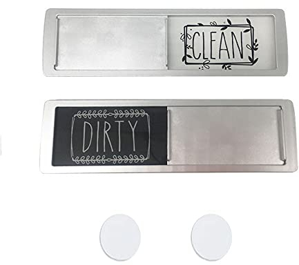 BDHI 1pc Dishwasher Magnet Clean Dirty Sign Universal Kitchen Dishwasher Sign with 2 Double-Sided Stickers for Non-Magnetic Dishwashers Laundry or Washing Machine (Y58-1)