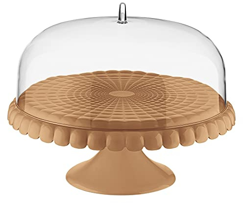 Guzzini - Tiffany, Alzata Torte con Campana - Terracotta, Ø 36 x h28 cm - 199400242