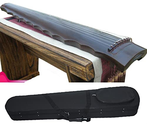 Chinesische Zither Chinesische Guqin Luoxia Style 7 Saiten Zither Chinesisches Traditionelles Musikinstrument Guqin Mit Buch Und Tuner (Color : Guqin and Case)