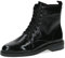 CAPRICE Damen Stiefeletten zum Schnüren aus Leder mit Reißverschluss, Schwarz (Black Naplak), 37.5 EU