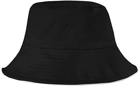 MILAKOO Fischerhut Batik doppelseitiger Eimerhut Frauen Herren Sommerhut für Outdoor schwarz