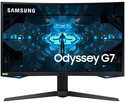 SAMSUNG Odyssey G75T - Pantalla para PC (27 Pulgadas, 240 Hz, 1 ms, Curva VA 1000R, resolución WQHD 2560 x 1440, 2500:1, 350 CD/m², pie Ajustable, USB, DisplayPort