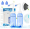 URAQT Kit Lavage de Nez-Sinus Rinse Kit, Douche Nasale, 2 x Flacon Lavage de Nez (300ml), 20 Sachets Sel Nasal, 10 pièce de thermomètre, Irrigation Nasale, Neti Pot, Nettoyant pour le nez