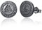 Odin Ohrstecker 925 Sterling Silber Schwarz Valknut Ohrstecker Wikinger Schmuck für Herren Damen