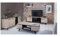 Demeyere Ensemble Meuble TV Table Basse Buffet Wayne - Mélaminé - Style scandinave - Chene brossé et Noir