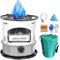 Forno a petrolio portatile per interni, senza corrente, riscaldatore a cherosene, fornello da campeggio, 5,2 l e 11000 BTU/H, riscaldamento a petrolio, per interni ed esterni, campeggio, 32,5 x 32,5 x