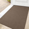 DEXI Fußmatte Innen 80 x 120cm, rutschfest Schmutzfangmatte, waschbar Fussmatte, Dünne Eingangstürmatte, Strapazierfähige Türmatte für Innenbereich, Braun