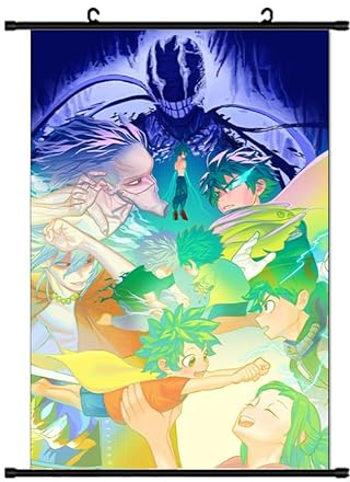 Zhongkaihua MHA Midoriya Izuku Anime-Poster, Rolle, 40 x 60 cm, Todoroki Shoto, Bakugou Katsuki Malerei, Bild, Aufhänger, Poster, Kunst, Wandkunst, ästhetische Schlafzimmerdekoration, Leinwand