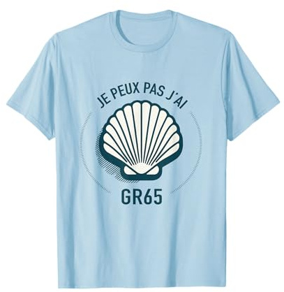 Humour Randonnée GR65 Compostelle cadeau marcheur et pèlerin T-Shirt
