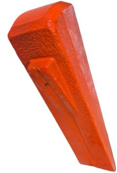 firewood-log splitting wedge with easy-split side wings,5lb ,in red or gray (RED)