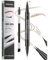 Curved Eyebrow Pen, 3D Waterproof Eyebrow Pencil Contouring Pen, Brow Pencil 2-in-1 Dual-Ended with Micro-Fork-Tip and Precise Brush-Tip Create Natural Hair-Like Brows, Last All-Day, Light Brown