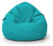 Nadimaideal Sitzsack Tropfenform Kastanie | Bodenkissen für Kinder & Erwachsene | Indoor & Outdoor | Gaming Sitzsack - Sitzkissen - Beanbag | Füllung EPS Perlen (Türkis, XXL-Durchmesser 88 cm)