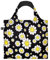 LOQI SMILEY Flowers Black Recycled Bag