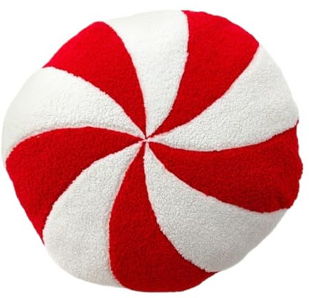 Kissen Zuckerstange Weihnachtsdeko, Weihnachtskissen Rot Weihnachten Deko, Candy Cane Pillow, Zuckerstangen Kissen, Kissen Zuckerstangenform Für Couch Schlafzimmer Wohnzimmer
