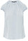 comma Satinbluse mit Raffung und All-Over-Print hellblau 44