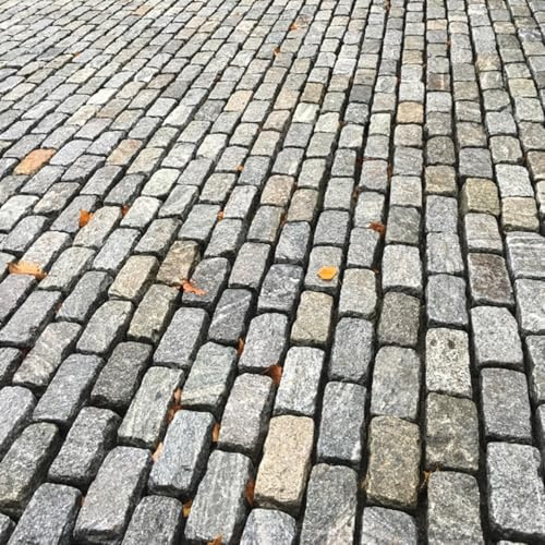 Gray Granite Cobblestone (Belgian Block) – 4x4x8”+/- Average Nominal Dimensions – Durable Paving Stone for Driveways, Patios & Garden Edging – 20 Lbs