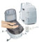 livbote Sac à dos de voyage sous vide Ryaair 40 x 20 x 25 cm, avec valise Pum Airlae, sac à dos Airag pour femme et homme, gris