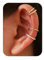 LOLIAS Ear Cuff Acier Inoxydable Earcuff Or Faux Piercing Oreille Helix Clip Boucle Oreille Sans Trou Manchette Oreille Femme