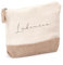 love print Borsa Pochette da spiaggia personalizzata in materiale juta chiusura zip in cotone Dimensioni: 21,5x16x5