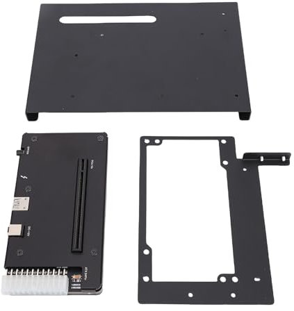Plyisty External Gpu Enclosure Fit for Thunderbolt 3 4 USB 4.0, PCIE 16X Slot Mini EGPU Enclosure ATX 24Pin Connector, Graphics Card Dock with ATX Bracket