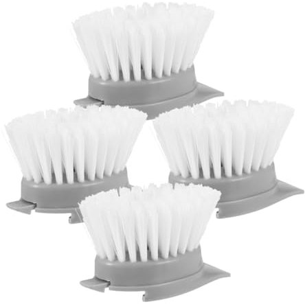 UKCOCO 4piezas Cepillo De Repuesto Para Fregar Ollas Cabezal De Repuesto Para Cepillo De Platos Para Cocina y Limpieza De Platos