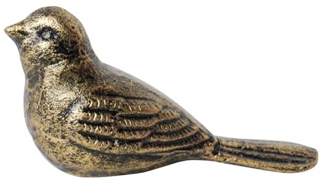 Cast Iron Door Stop Heavy Door Stopper Solid Metal Wedge for Indoor Outdoor Use Cute and Durable Doorstop (Bronze Bird, 1Pack)