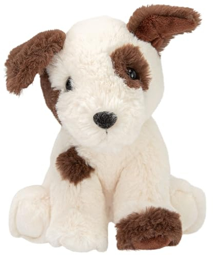 Depesche 13766 TOPModel Fur Ever Friends - Kuscheltier Hund Bobby, mit weichem Fell in Creme und Braun, ca. 16 cm großes Plüschtier