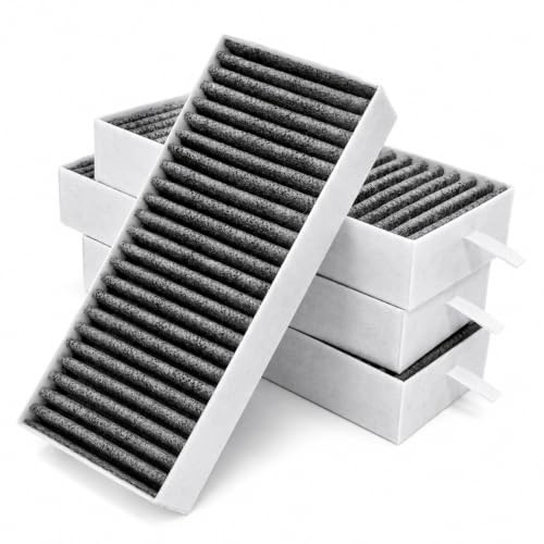 Reliapart Extractor Hob Active Carbon Filter Set (4 Pack) Compatible for Bosch PIE611 PVQ731 Series Recirculation Odour Filtration Filters 17006642 Replacement
