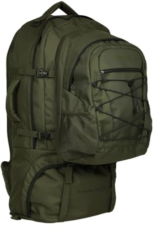 Mountain Warehouse Traveller 60L + 20L Travel Backpack Khaki ONE | Large Waterproof Rucksack with Built-in Rain Cover, Detachable Daypack & Comfy Adjustable Back Support, For Hiking & Trekking