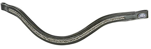 Busse Stirnband Fancy schwarz/Strass-silber Vollblut (42cm)