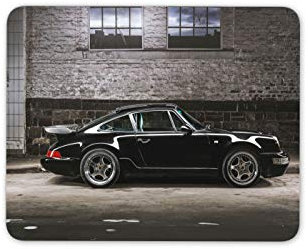 Classique Sport Voiture Noire Tapis de Souris Pad - 911 Papa Hommes Rafraîchissez Ordinateur Cadeau # 14899