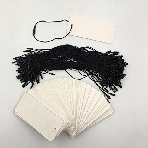 100 Etiketten Mit Faden 40 X 90 Mm Preisetiketten Preisschilder Faden