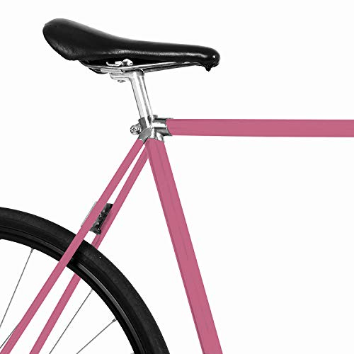 MOOXIBIKE Berry Pink metallic Matt Fahrradfolie für Rennrad, MTB, Trekkingrad, Fixie, Hollandrad, Citybike, Scooter, Rollator für circa 13 cm Rahmenumfang