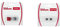 Wilson Logo-Vibrationsdämpfer für Tennisschläger, Pro Feel, 2er Pack, rot/Silber, WRZ537600 & Logo-Vibrationsdämpfer für Tennisschläger, Shock Trap, Transparent/schwarz, WRZ537000