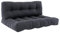 Vicco Palettenkissen Set Flocken, Outdoor Kissen, Graphit, 120 x 80 cm 2 Teile