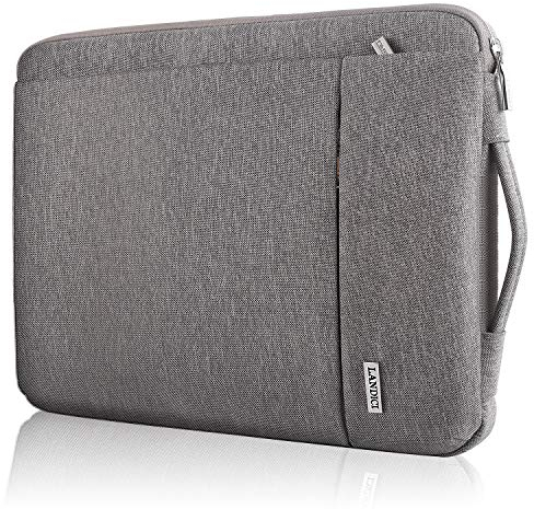 LANDICI 360°Protective Laptop Sleeve Case (Khaki Grey, 11-12inch)