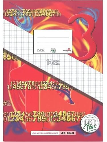 ÖKO Plus Heft kariert A4 40 Blatt mit Korrekturrand