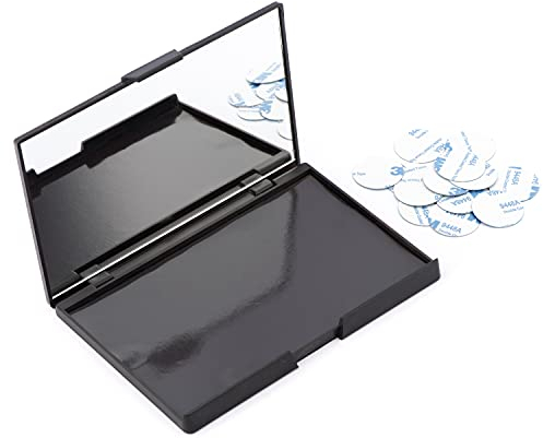 Allwon Leere magnetische Lidschatten-Make-up-Palette mit 15-teiliger klebender leerer Palette Metallaufkleber für Lidschatten-Lippenstift-Rougepuder