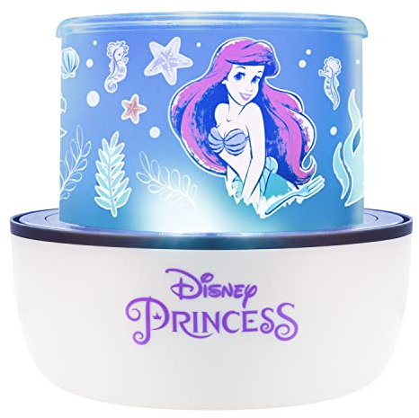 Disney Princess Projektion Licht - Wechselbare Szenen, mit Ariel, Rapunzel, Cinderella & Mulan, Nachtlicht & Dekoration für Wände & Decke im Mädchenzimmer
